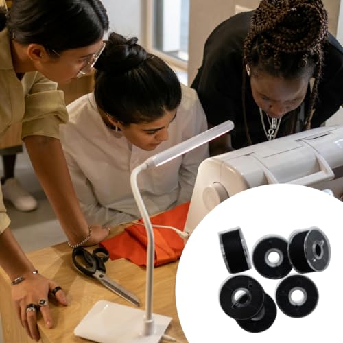 36 Pcs Bobbins and Sewing Threads with Bobbin Case, Sewing Thread Set - color: Black