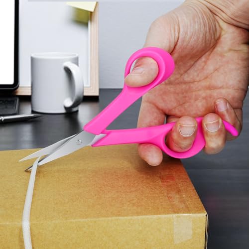 6" Precision Embroidery Scissors, Pointed Sewing Craft Scissors with Cap