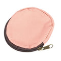 uxcell Mini Canvas Coin Purse Pouch, 3.9" Blank Round Mini Coin Wallet Small Change Purses Portable Organizer Bags with Zipper for Women Men Home DIY, Pink - color: Pink