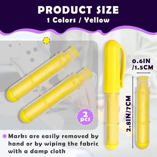 2PCS Sewing Chalk Refill - Yellow - color: Replacement - Yellow