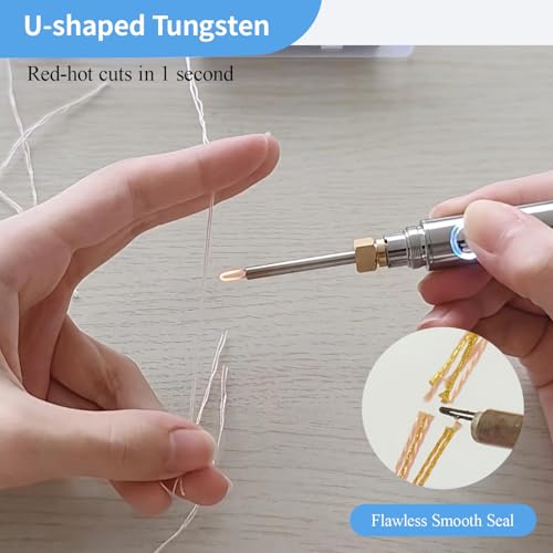 Gordepy Rechargeable Thread Zapper Tool USB-C Fast Charging Silver - color: Silver