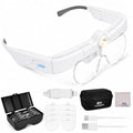 Head Magnifying Glass with Light, Headband Magnifier for Close Work - color: White