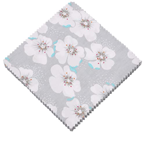 Nodsaw Charm Packs for Quilting 5 inch, 84 Charm Squares for Quilting 5x5, Floral Fabric Material for Sewing Crafts, Peach Blossom - color: 84pcs Peach Blossom