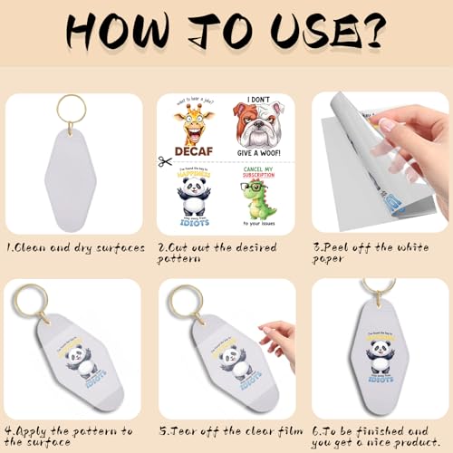 UV DTF Stickers 105 Pcs Funny Animal UV DTF Cup Wrap for Glass - style: Watercolor Funny Animal