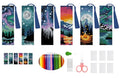 DYAIANGMU 6 Pcs Cross Stitch Bookmark Kit for Adults Beginner 2.3x7.8 inch - color: SQY006
