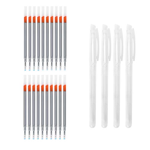 Leather Mercury Marking Set - Silver Refills, Temporary Clothes Marking Pen for Shoes & Bag Making (20pcs Silver + 4 Barrels) - color: 20pcs Silver+4 Pen Barrel
