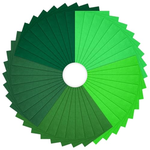 Ainiv 40pcs 8×12 inches Coloured Felt Fabric Sheets, Green Series - color: Green, size: 8×12 inches