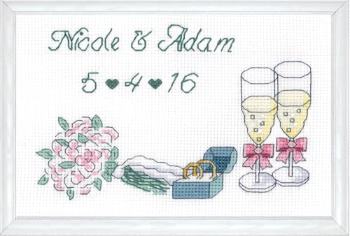 Wedding Day Announcement Counted Cross Stitch Kit