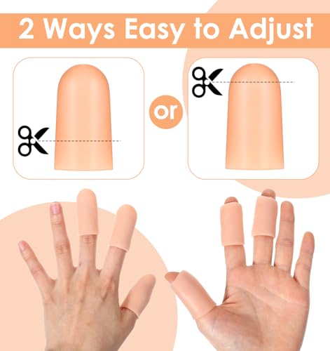 Thumb Protector, 20 Pcs Rubber Thumb Protector for Wounds (Skin Color)