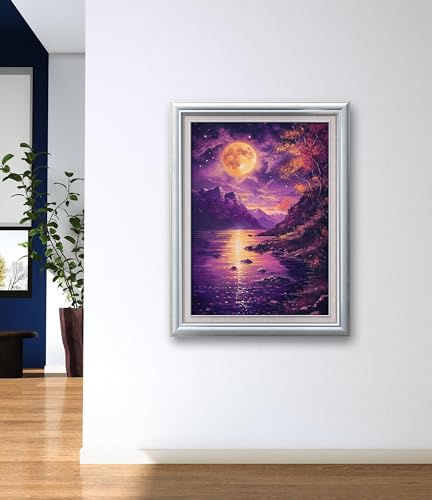 Leczany Cross Stitch Stamped Kits Patterns Craft Kit Needlepoint Full Range of Embroidery Starter Kits Beginners for DIY 11CT 3 Strands | Beautiful Sunset Scenery 13×18.1 inches - color: 11CT Stamped kits,Beautiful Sunset Scenery 13×18.1 inches