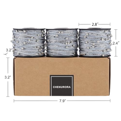 Artisanal Yarn Collection Multifiber Fancy Yarn for Knitting Crocheting Crafts DIY, Set of 3 Rolls (Cool Blue with Silver Beads) - color: Cool Blue with Silver Beads