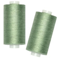 All Purpose Sewing Thread-2 Spools of Hand Polyester Sewing Thread for Sewing Machine for Hand and Machine Sewing(Celadon Green, 2 spools) - color: Celadon Green