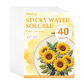WhizToys 40PCS Water Soluble Stabilizer for Embroidery, 8.5"x11" - color: Orange-40