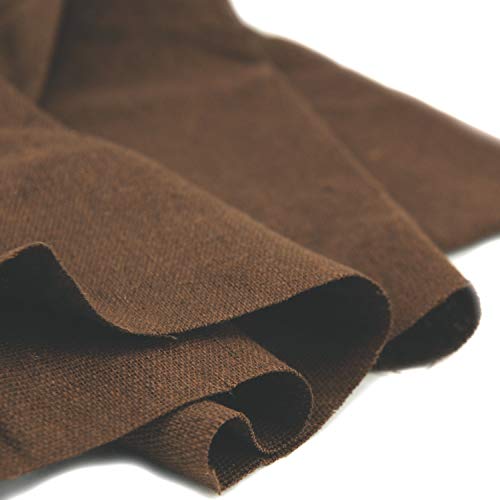 Rose Flavor Pre-Cut Quilting Linen Fabric,Craft Cloth,DIY for Sewing Crafting 60" by 1 Yard(Brown) - color: Brown