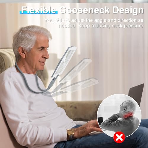 5X Neck Magnifying Glass with Light Hands Free for Reading,Seniors