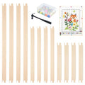 Jieting Wooden Stretcher Bars Kit with 100 Tacks, Canvas Stretcher Bars for Needlework, Embroidery, Cross Stitch, Needlepoint & Fabric Crafts Frame Set (6/10 / 14 Inch) - color: 6 / 10 / 14 Inch