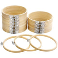 Caydo 24 Pieces 6 Inch Embroidery Hoops Bulk, Cross Stitch Hoop Ring - style: 6 Inch