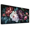 JATOK Diamond Painting Kit for Adults, Peony Bouquet, 27.5 x 15.7 in - color: Ruby