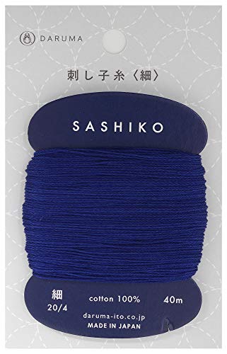 Daruma Yokota 01-2400 Dharma Sashiko Thread (Thin) Card Wound Col.215 15.6 ft (40 m) - color: Col.215