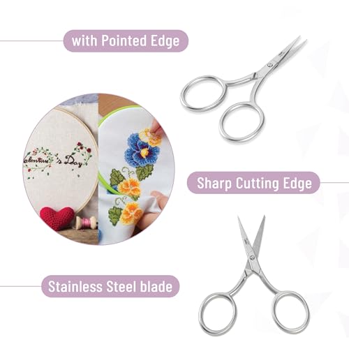 Mr. Pen- Embroidery Scissors Curved, 4 Pack, 3.5 Inch - size: 4 pcs