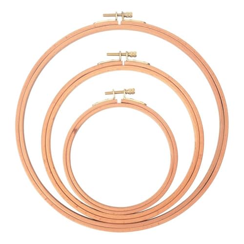Wooden Embroidery Hoop Craft Useful Cross Stitch Hoop, Household Beech Rack Circle Sewing Tool ﻿(7inch) - color: 7inch