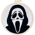 Punch Needle Kit for Beginners Adults-Grimace, with Embroidery Hoop - color: Punch Needle kit-Ghost Face
