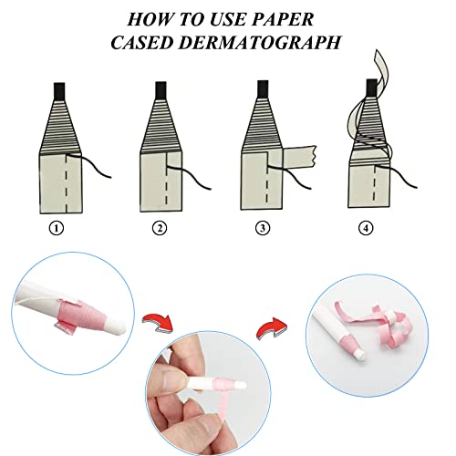 Sewing Mark Pencil 6PCS White Invisible Erasable Fabric Pencils For Leather Cut Marks Student Drawing Tailor Marks
