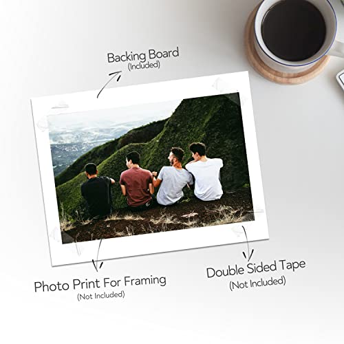 Golden State Art 8.5x11 White Backing Board, 10 Pack BackerBoard for Print - size: 8.5x11
