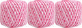 ThreadArt 100% Cotton Crochet Thread Size 3, 3 Ball Pack, Variegated Roses - color: VARIEGATED ROSES, size: SIZE 3 - 3 PACK