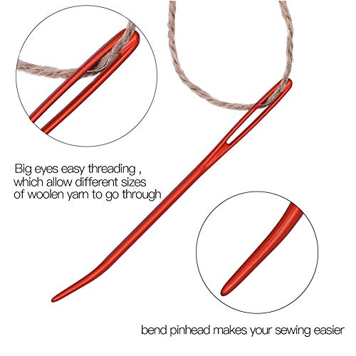 UOOU Yarn Needle, 15 Pcs Tapestry Needle Set Darning Needles