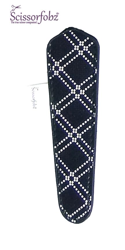 Designer Scissors Sheaths Shears Protective Covers-For Small Embroidery Scissors - Black & White Diamonds Design-#SS-211 - color: Black & White Diamonds, size: Single Small Size