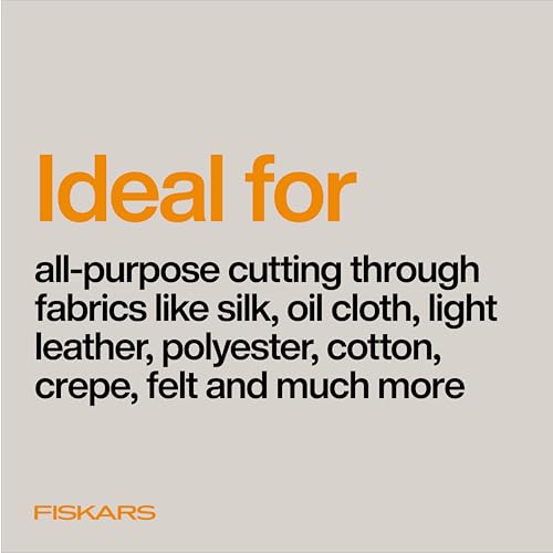 Fiskars 8" RazorEdge Fabric Scissors, Heavy Duty & Sharp Fabric Shears - style: RazorEdge 8"