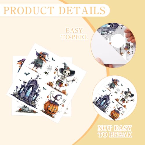 16 Pcs Halloween Vintage Rub-On Transfers for Furniture & Crafts - style: Halloween Vintage