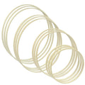 Unlorspy Wooden Bamboo Floral Hoops, 4 Sizes (6/8/10/12 inch), 12Pcs - size: 6/8/10/12 inch,12pcs