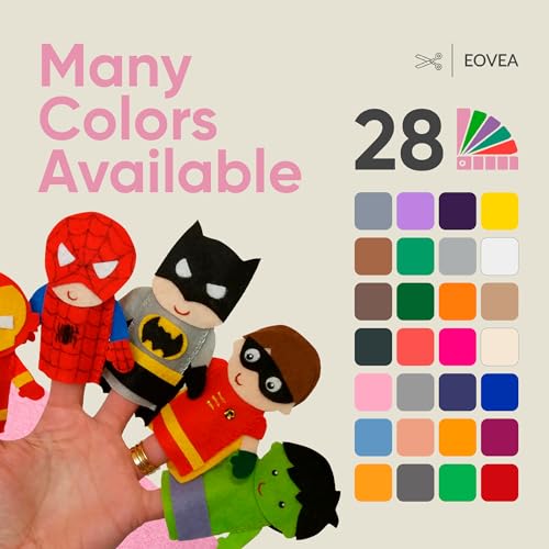 EOVEA - Acrylic Felt Fabric by The Yard - Soft and Durable 72" Wide & 1.6mm Thick Felt Sheets for DIY Crafts, Sewing, Upholstery, Cushion, Padding, Costumes(Baby Pink, 1 Yard) - color: Baby Pink, size: 1 Yard