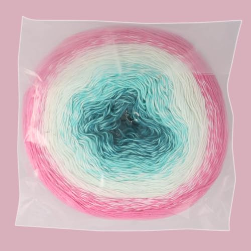 Scheepjes Cotton Whirl 1000m - 733 Meringue Kiss Gradient Cotton Yarn - color: 733 Meringue Kiss