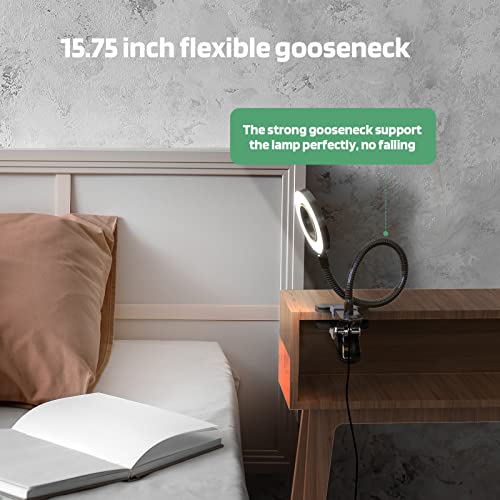 Glorious-LITE Clip on Light 36 LED Eye Caring Reading Light for Bed Black - color: Black