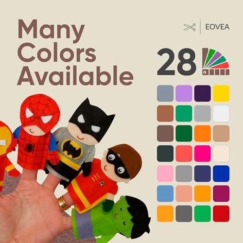 EOVEA - Acrylic Felt Fabric by The Yard - Soft and Durable 72" Wide & 1.6mm Thick Felt Sheets for DIY Crafts, Sewing, Upholstery, Cushion, Padding, Costumes(Brown, 1 Yard) - color: Brown, size: 1 Yard