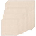 16 PCS Beige Linen Needlework Embroidery Fabric Cloth - color: Beige