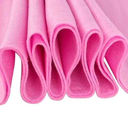 Jtnohx Color Felt Sheets 1 Square Yard Craft Felt Fabric Pink 1.4mm - color: Pink 2