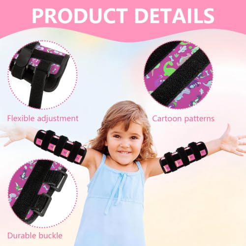 2PCS Thumb Sucking Guard, Thumb Guard for Thumb Sucking (Pink Pony) - color: Pink Ponies