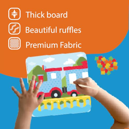 jackinthebox Poke Poke Art – Mess-Free Sewing Art for Kids, Great Gift for Children, Toys for Girls and Boys Ages 4 5 6 7 8 (Vehicle) - style: Vehicles