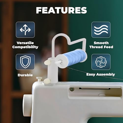 Embroidex Thread Easy Spool Pin Adapter Universal Spool Holder Thread Stand for Sewing Machine, Quilting and Embroidery Machines Great for Metallic Thread