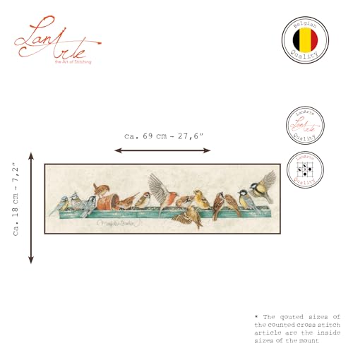 Lanarte Counted Cross Stitch Kit: The Pecking Order (Evenweave) - style: Traditional