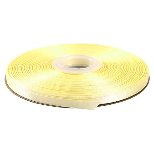 ITIsparkle 1/4" Inch Double Faced Satin Ribbon 50 Yards-Roll Set for Gift Wrapping Scrap Books Party Favor Hair Braids Baby Shower Decoration Floral Arrangement Craft Supplies, Ivory Ribbon - color: Ivory