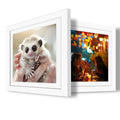 Betionol Diamond Painting Frames 2 Pack, Display 12x12in/30x30cm Diamond Painting Pictures or Photos, White Natural Solid Wood Picture Frame with Acrylic Protection Glass, Back Mat And Hanging Kit - style: White - Double