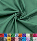EOVEA - Cotton Polyester Fabric by The Yard – 60" Wide Broadcloth Fabric, Soft, Lightweight & Breathable Material for Lining, Curtains, Bedding, Skirts, Sewing Projects (Hunter Green,1 Yard) - color: Hunter Green, size: 1 Yard