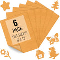 IONTACH 9" X 12" Soft Felt Sheets 1.6mm Thick (6 Packs, Antique Gold) - color: Antique Gold