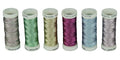 Simthread 6 Colors 3-Ply Metallic Shuttle Tatting Yarn 50 Meters Each for Shuttle Tatting Jewellery lacemaking #2 - color: Color 2