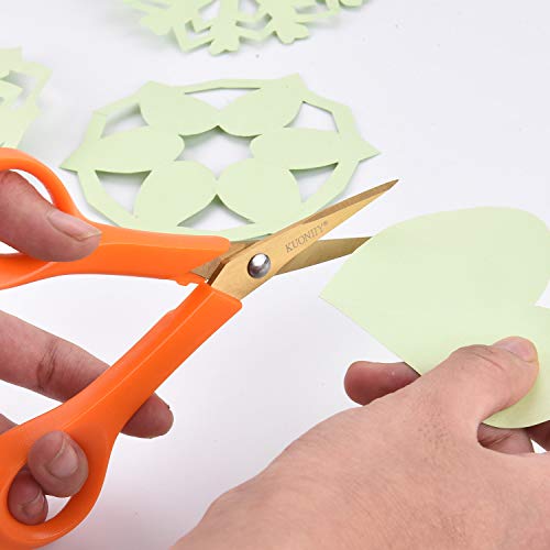 Micro Tip Scissors 6", Titanium Coated Detail Craft Scissors 4 P